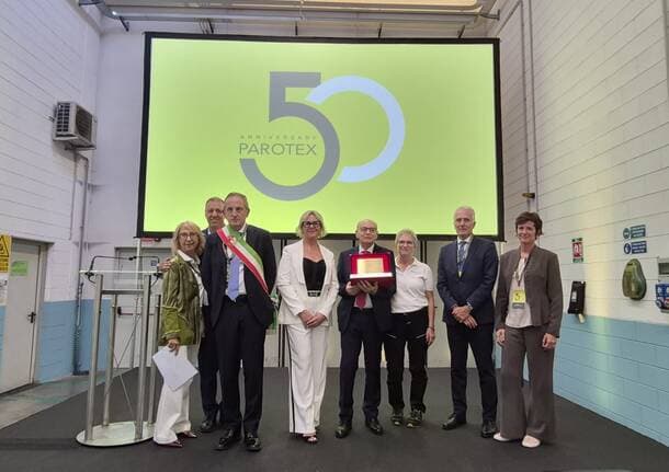 Busto Arszio - 50 anni di passione per il tessile: la festa di Parotex con istituzioni e dipendenti -  - Varese News