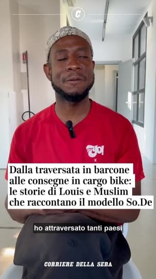 Dalla traversata in barcone alle consegne in cargo bike: le storie di Louis e Muslim che raccontano il modello So.De