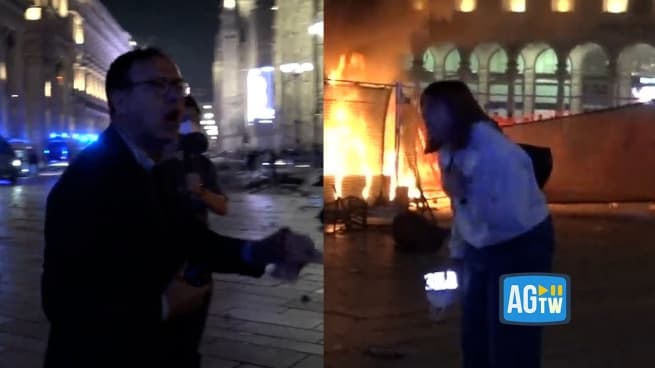 La lite tra una ragazza e il funzionario di polizia durante gli scontri a Milano: «Siete solo vandali». «Ci battiamo anche per i tuoi diritti»