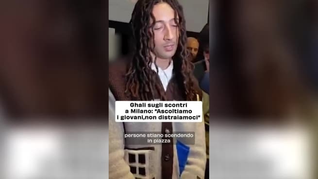 Ghali sugli scontri a Milano: «Non distraiamoci, pensiamo a chi manifesta pacificamente»