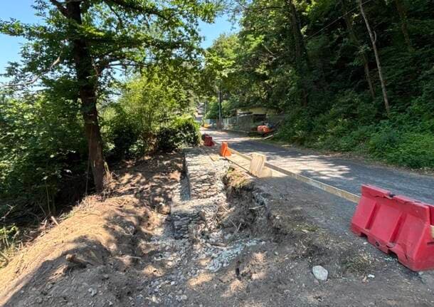 Porto Ceresio - Al via i lavori di messa in sicurezza in via Farioli per Cà del Monte a Porto Ceresio -  - Varese News