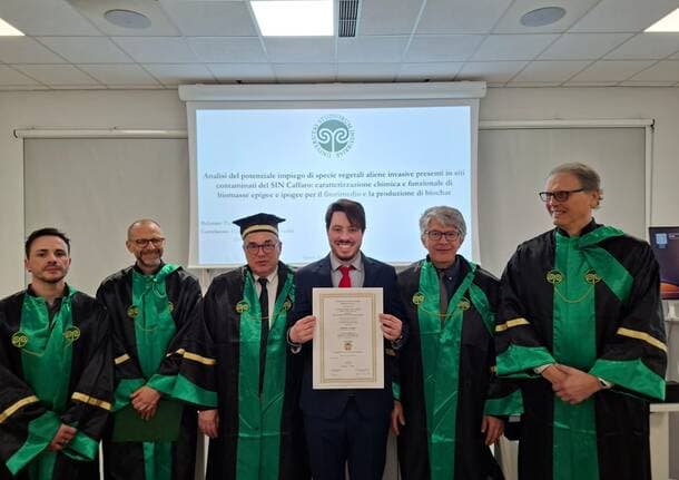 Busto Arsizio - Primo laureato del corso di biologia e sostenibilità dell’Insubria: Dario ottiene 110 e Lode - Università - Varese News