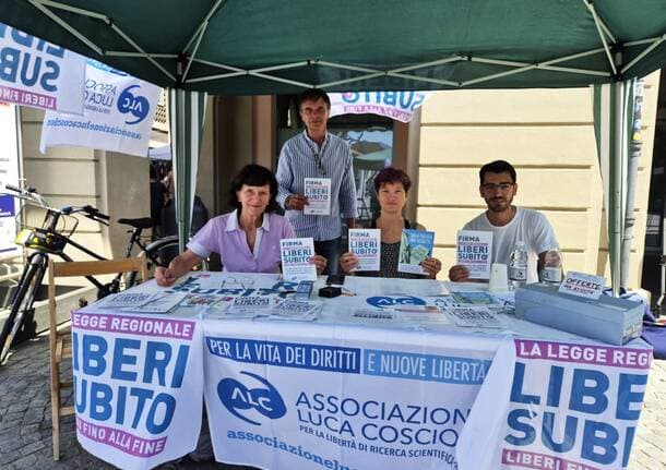 Lombardia - Legge sul fine vita, oltre 15mila firme raccolte in Lombardia per “Liberi subito” - Archivio - Varese News