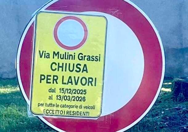 Varese - Lavori in corso a Varese: stop al traffico in via Mulini Grassi fino a marzo -  - Varese News