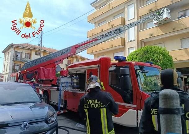 Tradate - Incendio in un appartamento a Tradate, evacuata una persona disabile - Archivio - Varese News