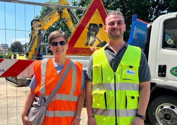 Busto Arsizio - Procede il piano anti-allagamenti a Busto Arsizio, Alfa posa tubazioni e ghiaia per alleggerire la rete fognaria in via Scisciana -  - Varese News