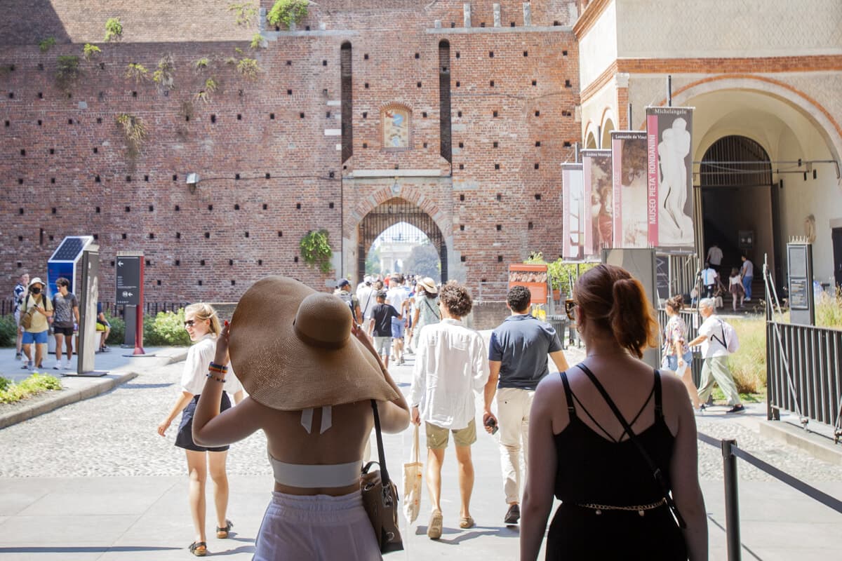 Boom di visitatori (nonostante la città vuota) ai musei del Castello Sforzesco