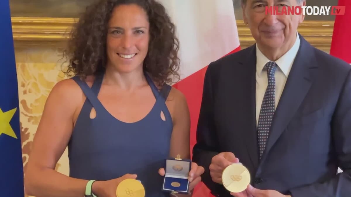 L'Ambrogino d'oro alla campionessa di sci Federica Brignone