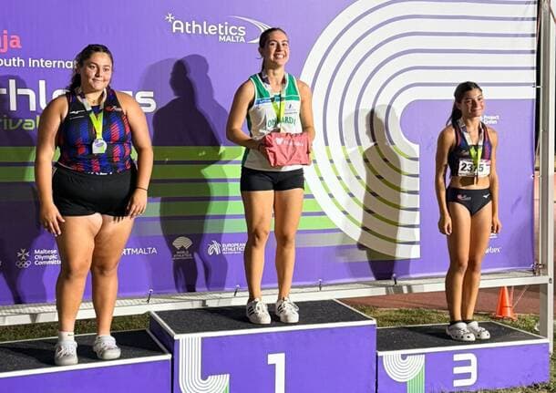 Saronno - Da Saronno a Malta Sophia Gissi si conferma protagonista internazionale, suo l’oro nel lancio del martello - Archivio - Varese News