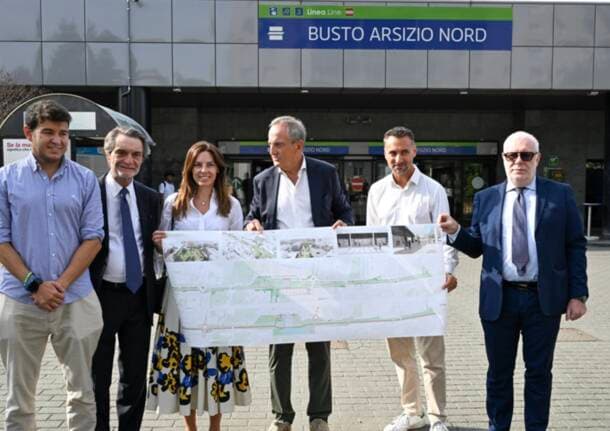 Busto Arsizio - Al via il restyling della stazione Nord di Busto Arsizio: un parco lineare la collegherà alla nuova piazza Mercato - Archivio - Varese News