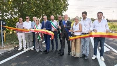 Bagnatica-Calcinate, inaugurata la nuova Sp 92 allargata