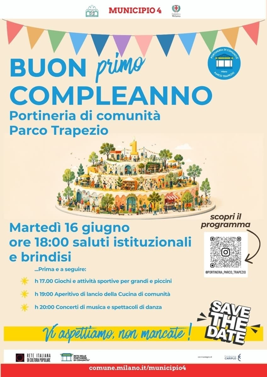 milano, la portineria di comunità parco trapezio compie un anno e allarga l’alleanza con il territorio