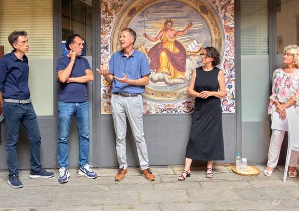 Varese - Restituita alla città la volta decorata di Casa Perabò, preziosa testimonianza del Rinascimento a Varese -  - Varese News