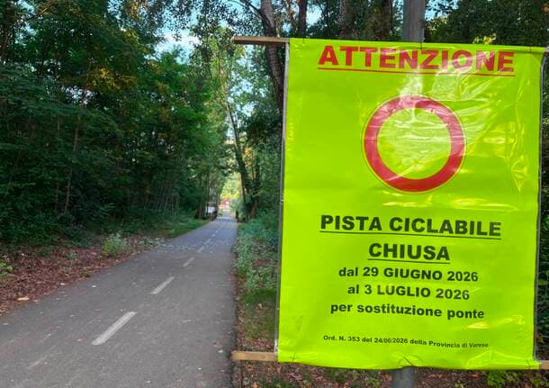 Azzate – Galliate Lombardo - Chiude per lavori la ciclabile del Lago di Varese tra Galliate e Azzate -  - Varese News