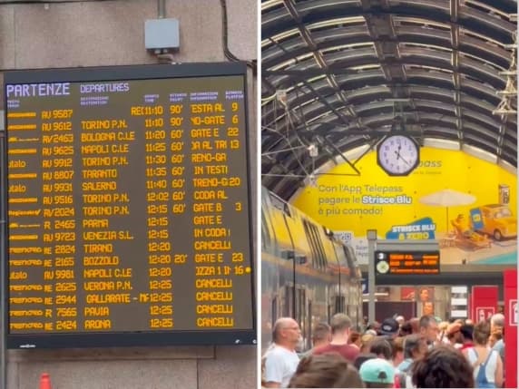 Milano, guasto in Stazione Centrale: treni in ritardo e cancellazioni. In centinaia ammassati sulle banchine