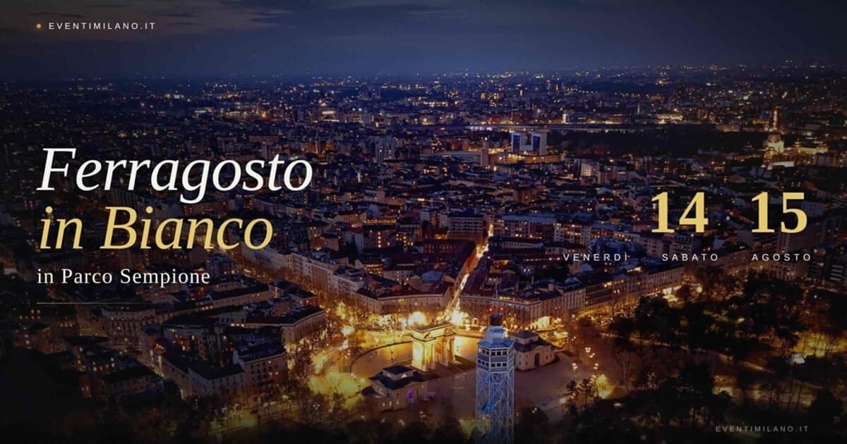 Ferragosto in bianco in Parco Sempione: salita in Torre Branca offerta con aperitivo e party in terrazza