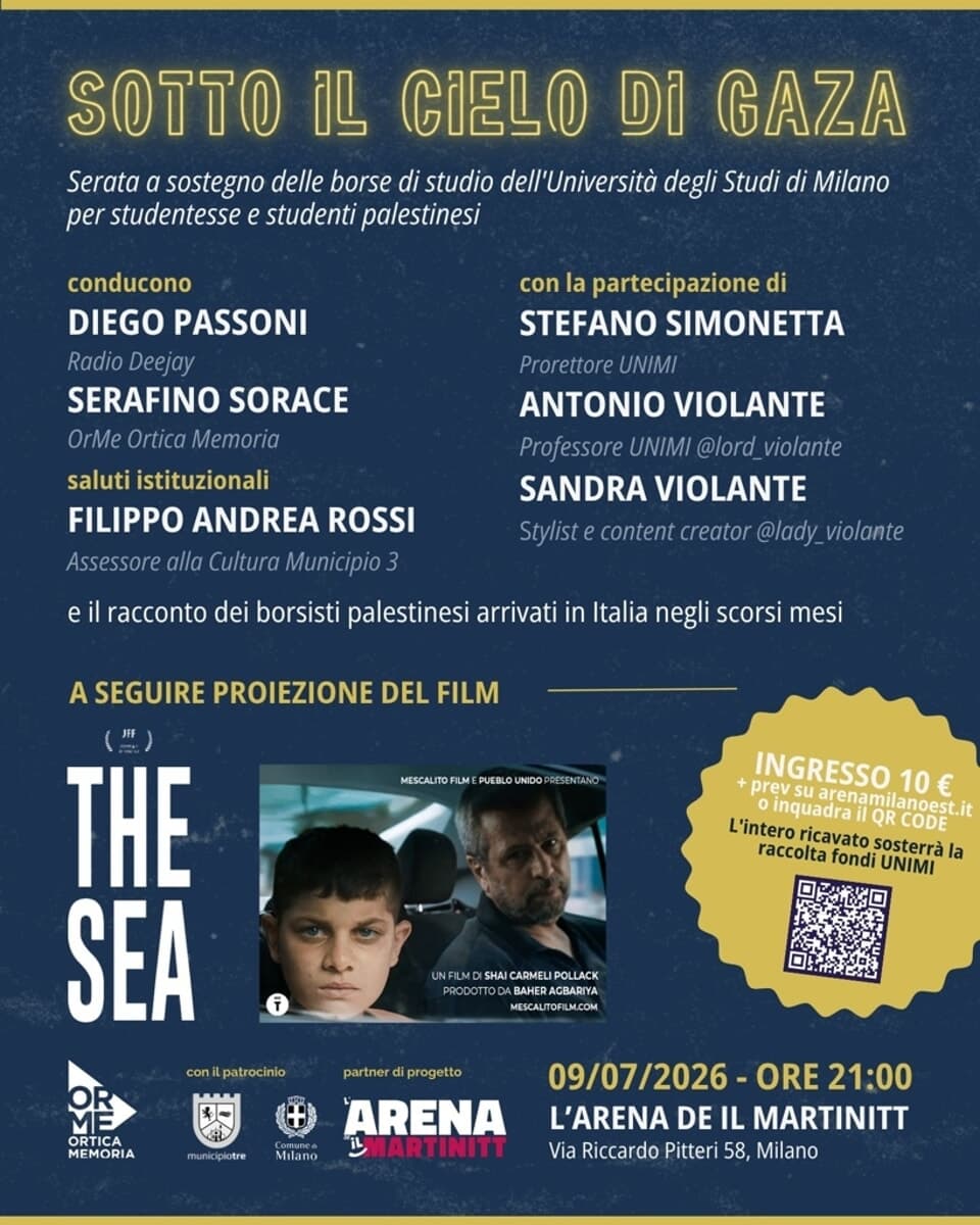 sotto il cielo di gaza