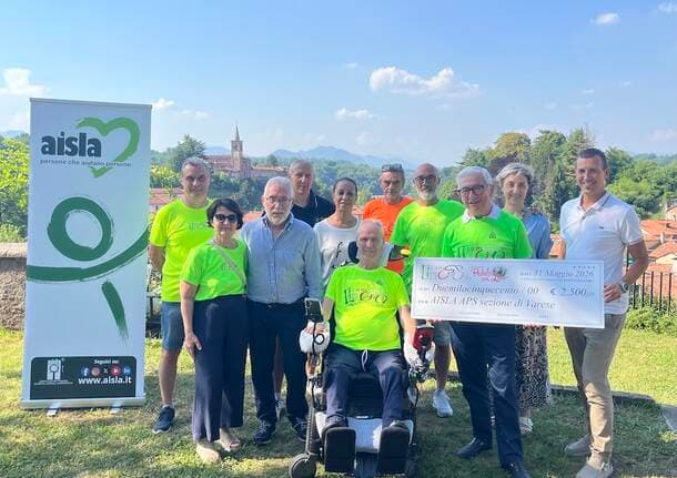 Castiglione Olona - “Pedala con Lino”, a Castiglione Olona raccolti 2.500 euro per la ricerca sulla SLA -  - Varese News