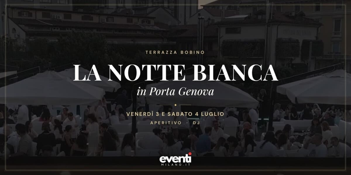 La notte bianca in Porta Genova: aperitivo & dj set in terrazza