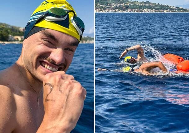 Morazzone - Messina - Lo Stretto di Messina a nuoto per i bambini malati di tumore: l’impresa solidale di Alessandro Minelli da Morazzone -  - Varese News