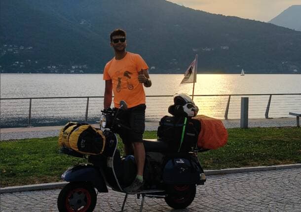 Maccagno con Pino e Veddasca - Da Maccagno fino a Capo Nord in sella alla Vespa: “Ti obbliga a rallentare e respirare i luoghi” -  - Varese News